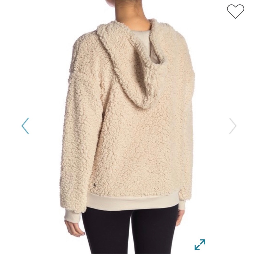 NWT Z by Zella Faux Shearling Pullover Hoo…